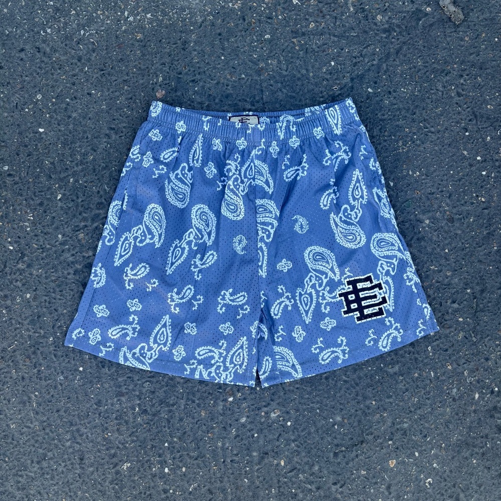 Eric Emanuel Paisley Basketball Athletic Mesh Shorts